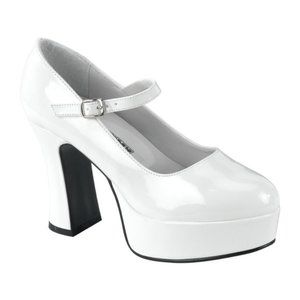~Funtasma Mary Jane 50 White Platform Pump~